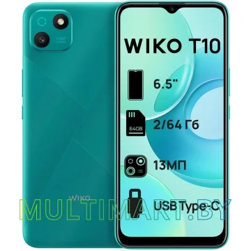 Смартфон Wiko T10 2GB/64GB W-V673-02 (зеленый)